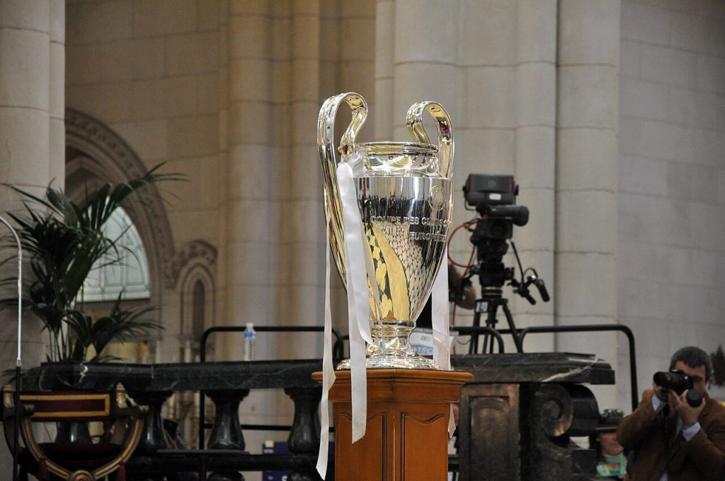 Cúp UEFA Champions League tại lễ mừng chức vô địch Real Madrid năm 2018