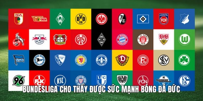 Bundesliga cho thấy được sức mạnh bóng đá Đức
