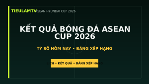 KẾT QUẢ BÓNG ĐÁ ASEAN CUP 2026 - TieulamTV