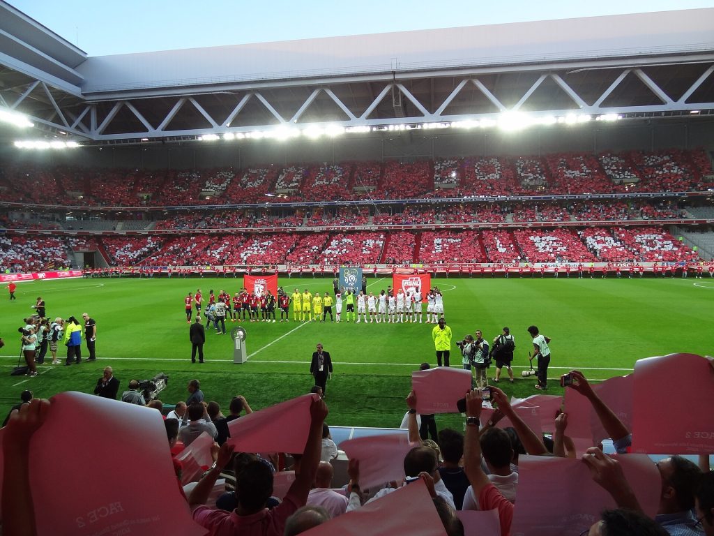 Grand Stade Lille Métropole LOSC first match, hình ảnh sân vận động tại Ligue 1