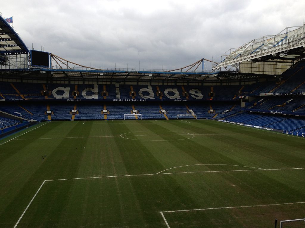 Stamford Bridge Stadium Football Pitch, 2.22.2013, hình ảnh sân vận động tại Premier League