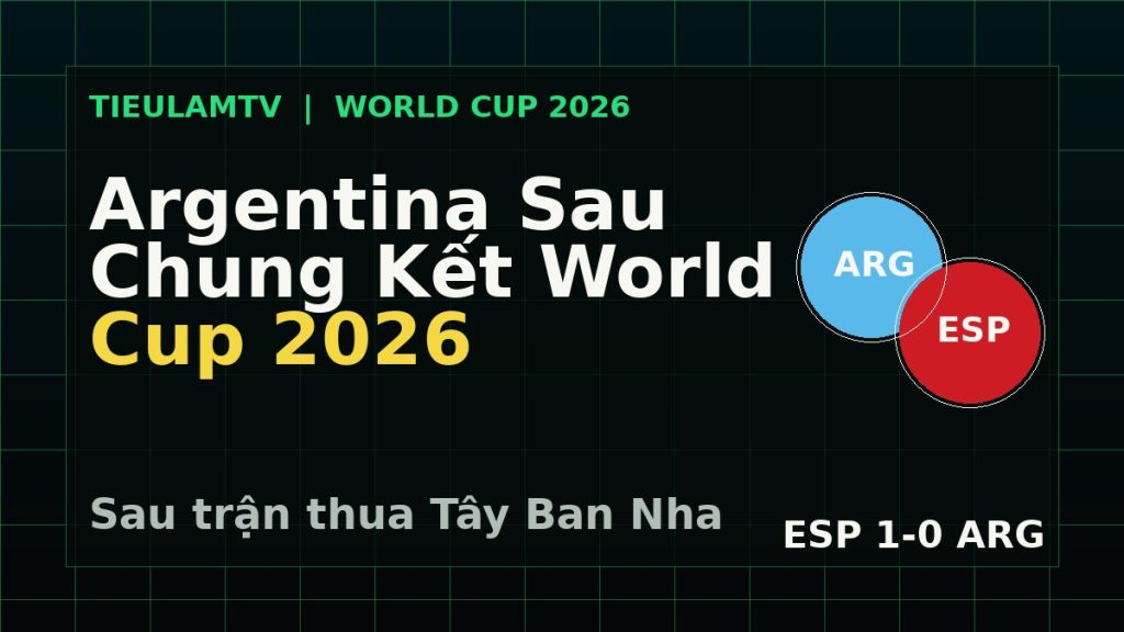 Argentina thua Tây Ban Nha chung kết World Cup 2026 sau trận thua Tây Ban Nha ở chung kết World Cup 2026