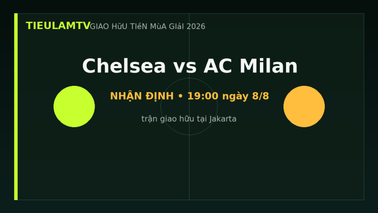 Nhận định Chelsea vs AC Milan - TieulamTV