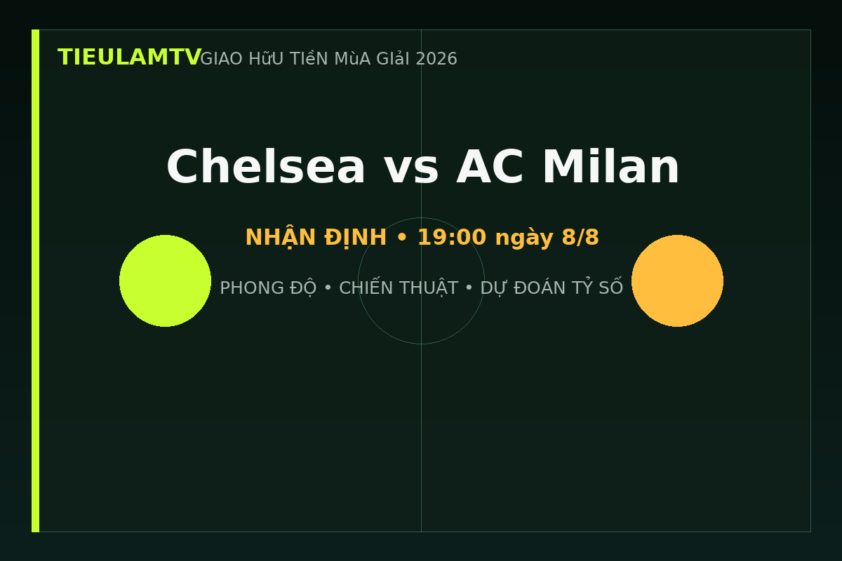 Nhận định Chelsea vs AC Milan - TieulamTV