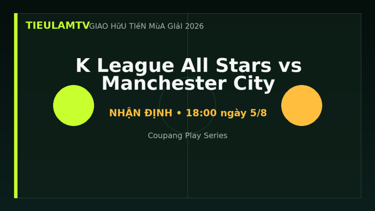 Nhận định K League All Stars vs Manchester City - TieulamTV
