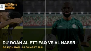 Cầu thủ Al Nassr và Moussa Dembélé của Al Ettifaq trong ảnh SPL
