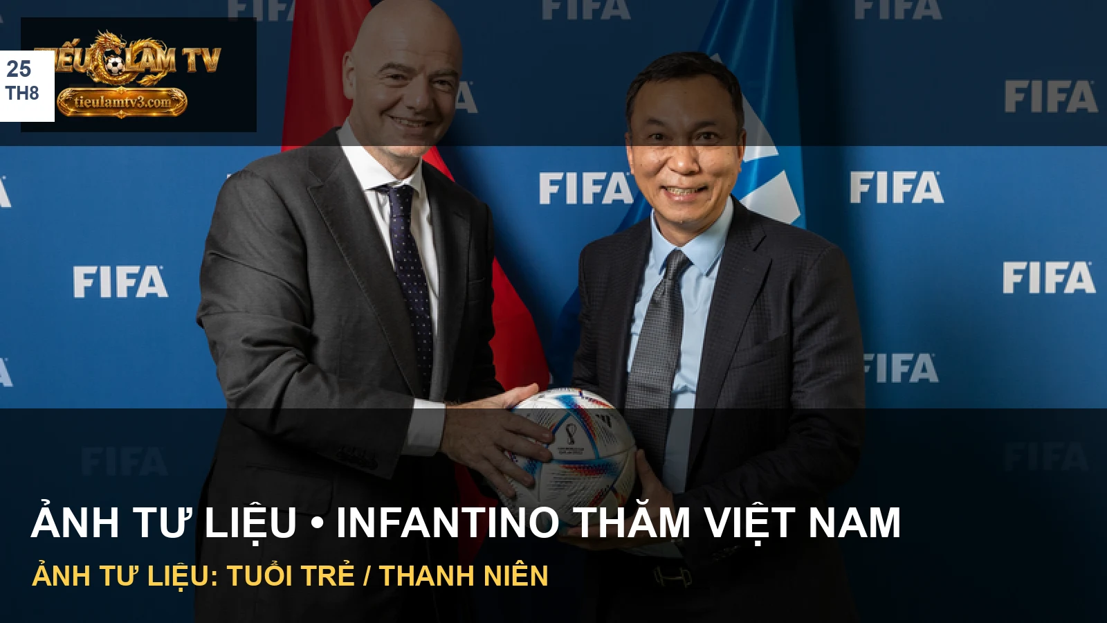 Gianni Infantino gặp lãnh đạo VFF trong ảnh tư liệu