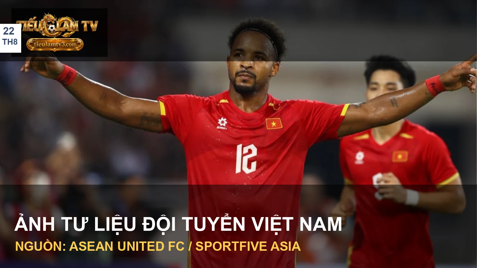 Cầu thủ tuyển Việt Nam trong trận đấu chính thức ASEAN Cup 2026