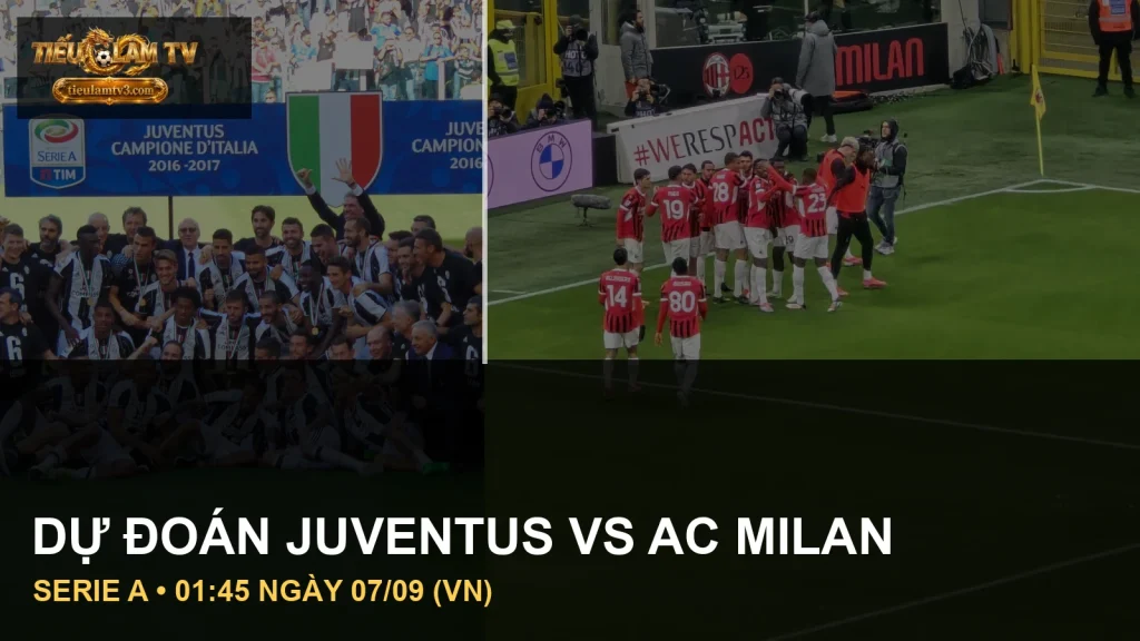 Cầu thủ Juventus và AC Milan trong ảnh tư liệu trước trận Serie A