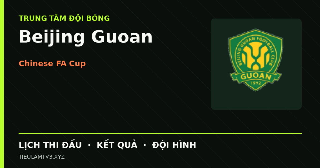 Đồ họa bóng đá Beijing Guoan tại Chinese FA Cup