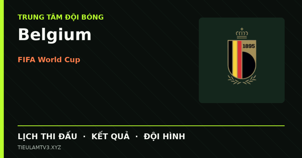 Đồ họa bóng đá Belgium tại FIFA World Cup