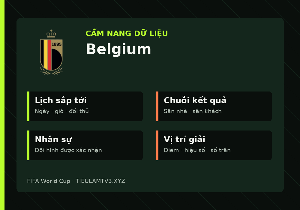 Phân tích phong độ và lối chơi Belgium
