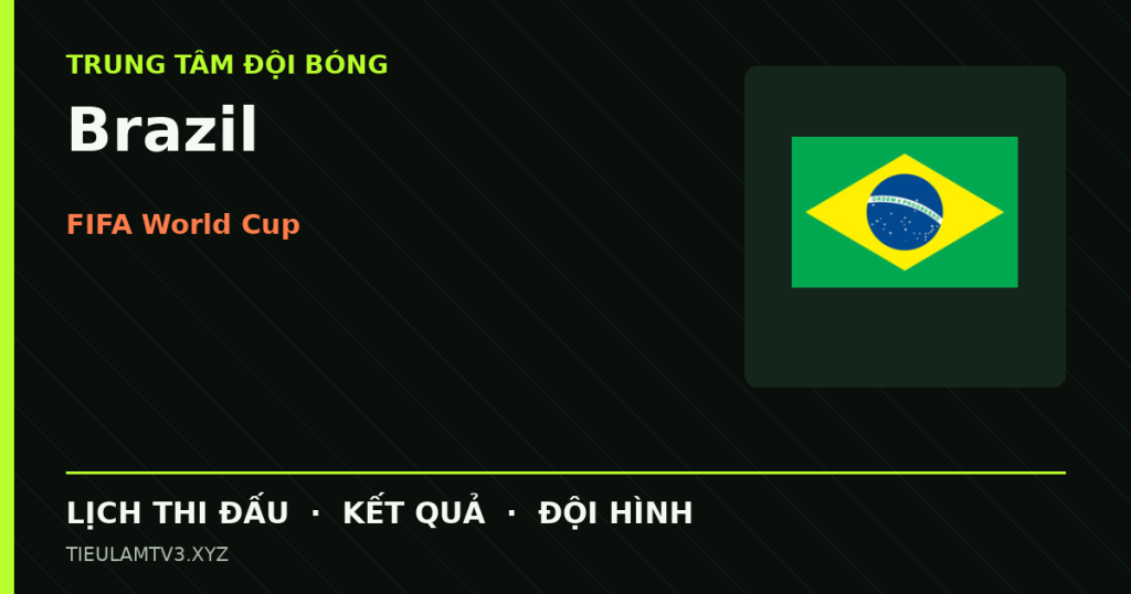 Đồ họa bóng đá Brazil tại FIFA World Cup