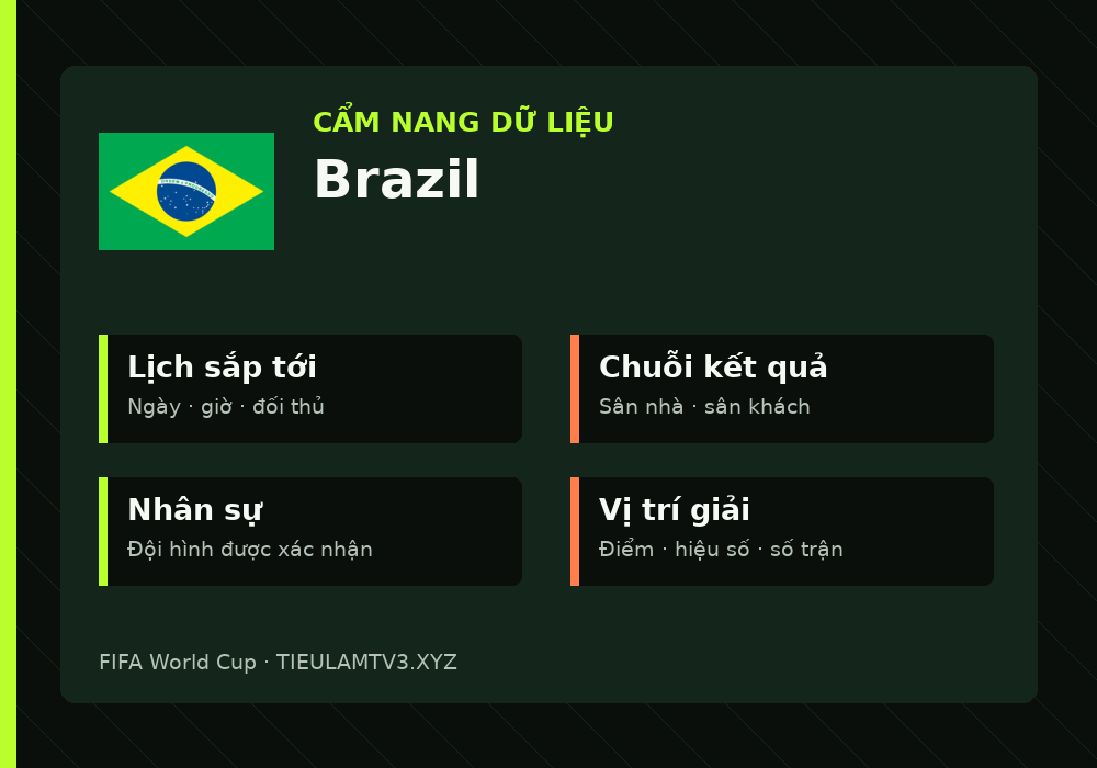 Phân tích phong độ và lối chơi Brazil