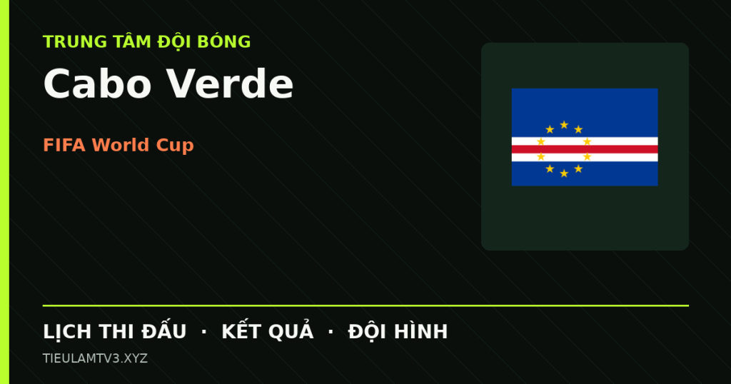 Đồ họa bóng đá Cabo Verde tại FIFA World Cup