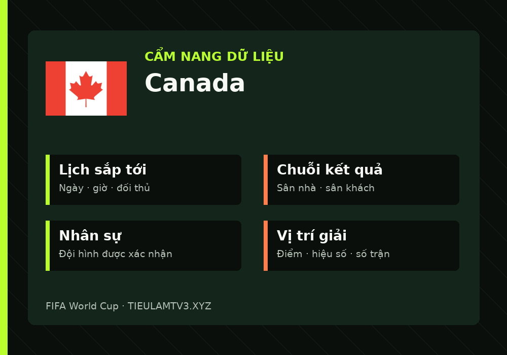 Phân tích phong độ và lối chơi Canada