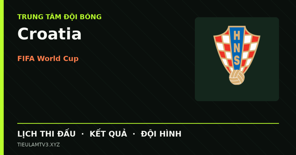 Đồ họa bóng đá Croatia tại FIFA World Cup
