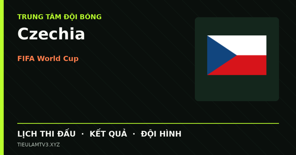 Đồ họa bóng đá Czechia tại FIFA World Cup