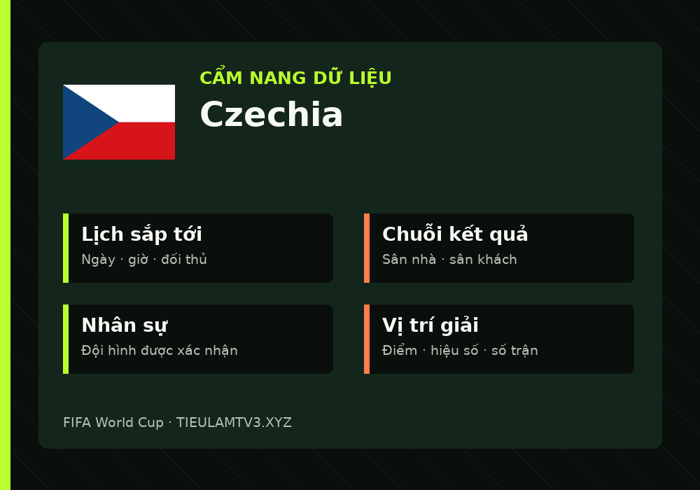 Phân tích phong độ và lối chơi Czechia