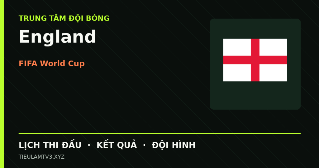 Đồ họa bóng đá England tại FIFA World Cup