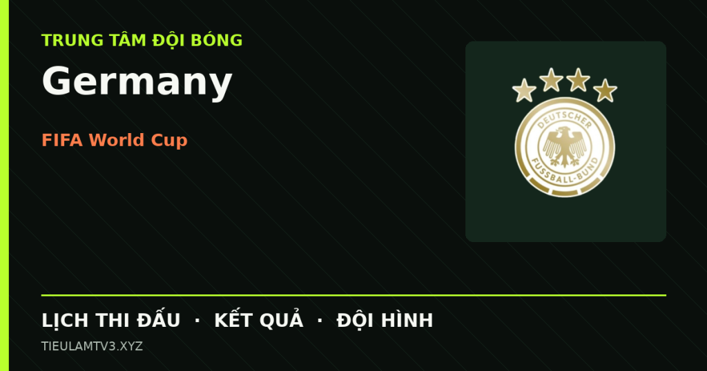 Đồ họa bóng đá Germany tại FIFA World Cup