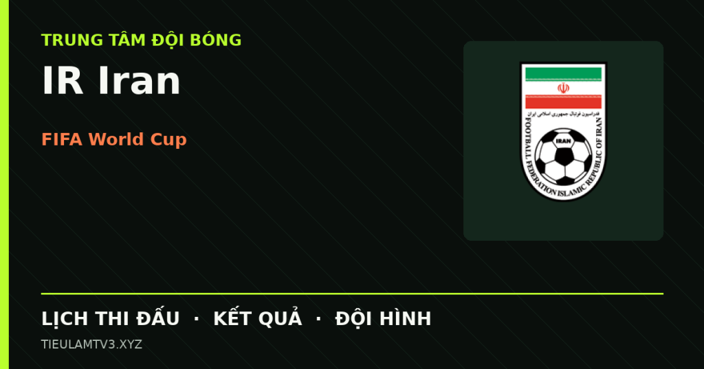 Đồ họa bóng đá IR Iran tại FIFA World Cup