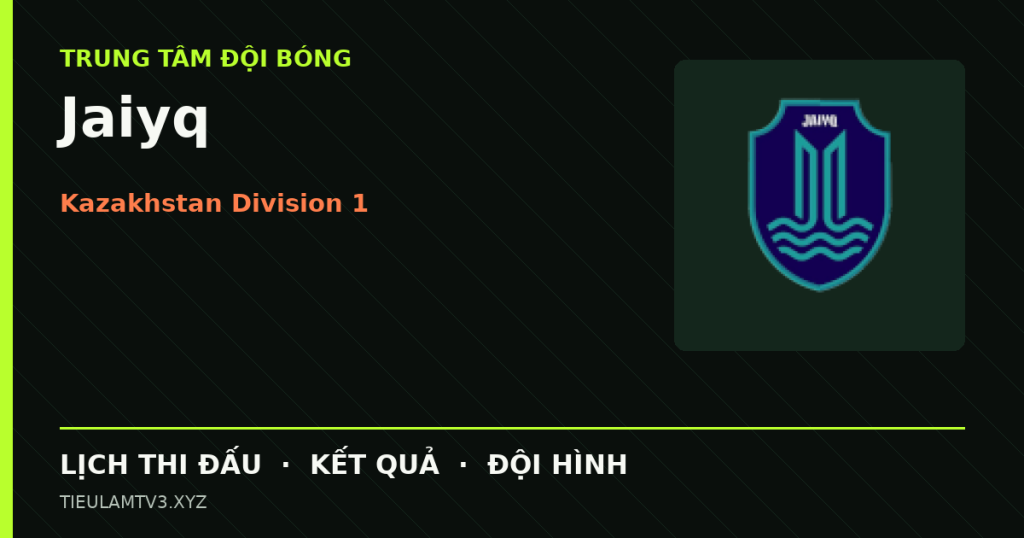 Đồ họa bóng đá Jaiyq tại Kazakhstan Division 1