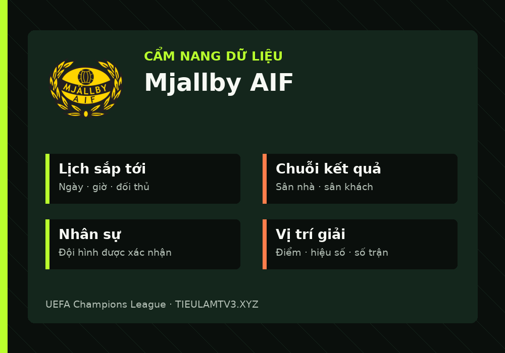 Phân tích phong độ và lối chơi Mjallby AIF