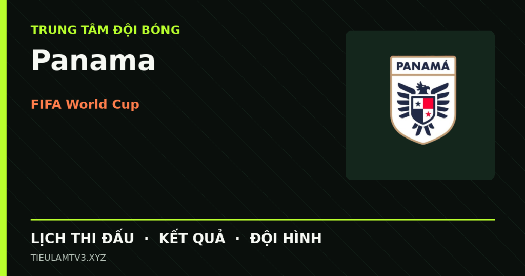 Đồ họa bóng đá Panama tại FIFA World Cup