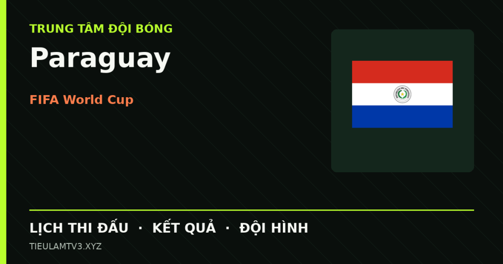Đồ họa bóng đá Paraguay tại FIFA World Cup