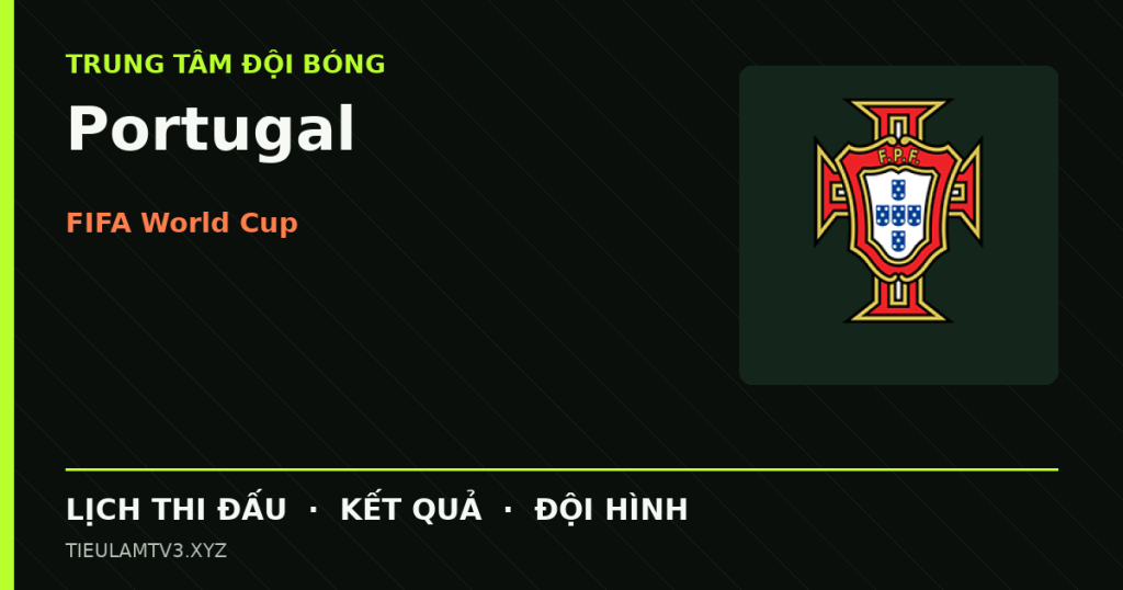 Đồ họa bóng đá Portugal tại FIFA World Cup