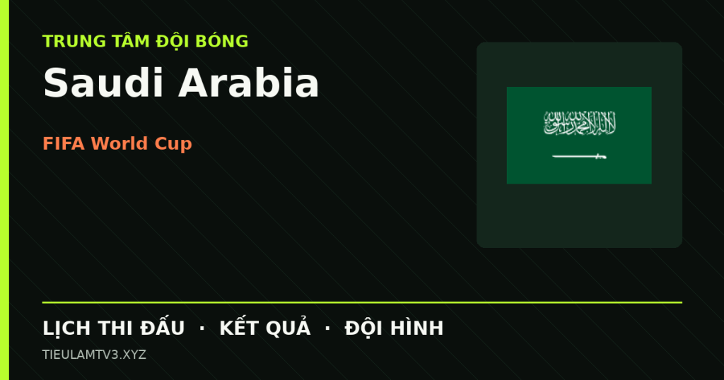 Đồ họa bóng đá Saudi Arabia tại FIFA World Cup