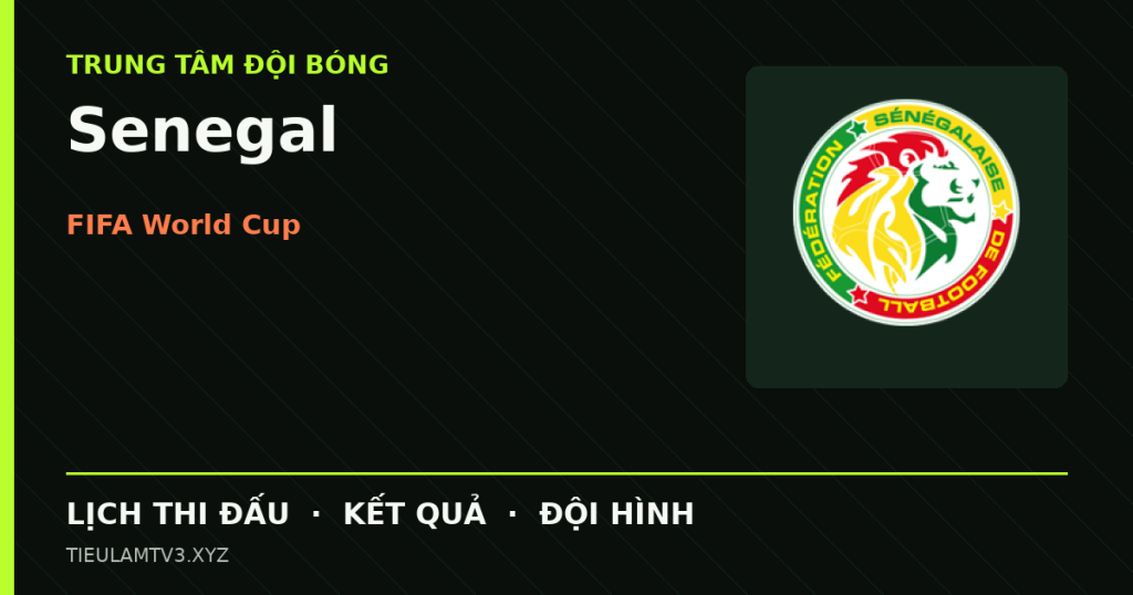 Đồ họa bóng đá Senegal tại FIFA World Cup