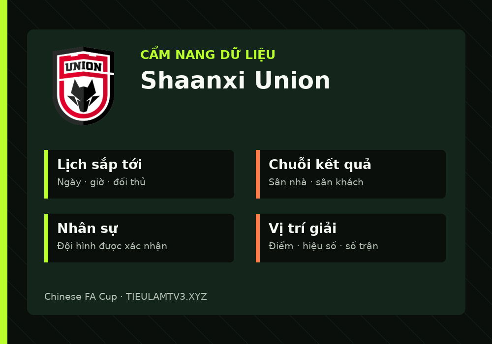 Phân tích phong độ và lối chơi Shaanxi Union