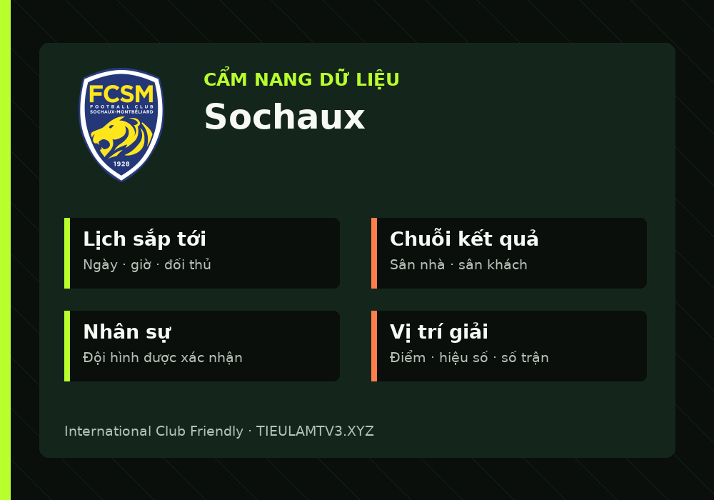 Phân tích phong độ và lối chơi Sochaux