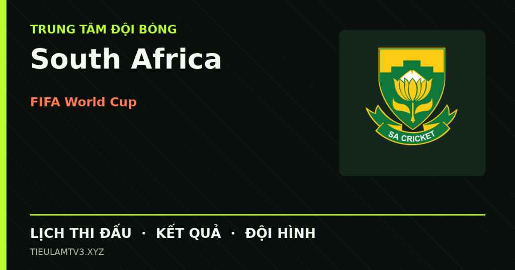Đồ họa bóng đá South Africa tại FIFA World Cup