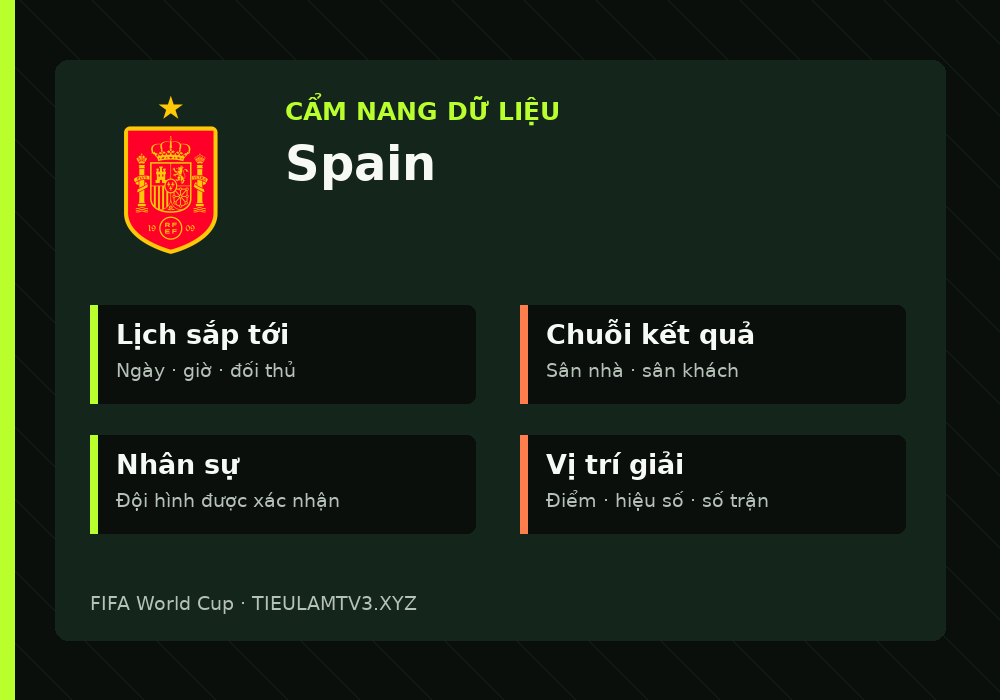 Phân tích phong độ và lối chơi Spain