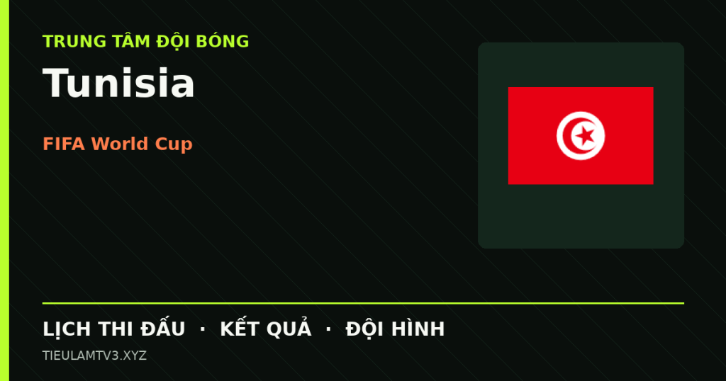 Đồ họa bóng đá Tunisia tại FIFA World Cup