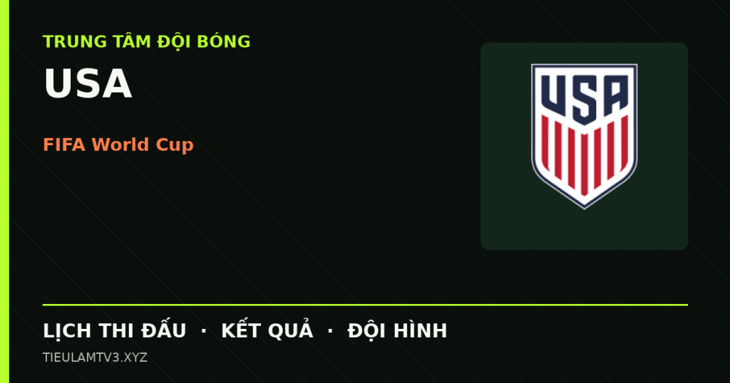 Đồ họa bóng đá USA tại FIFA World Cup