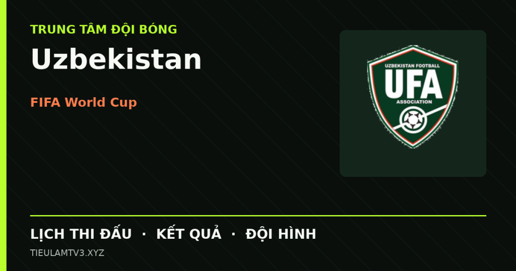 Đồ họa bóng đá Uzbekistan tại FIFA World Cup